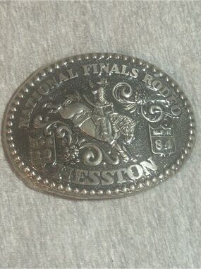 Hesston western Rodeo Buckle 1984
